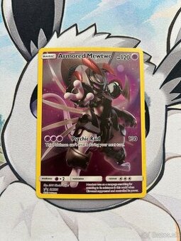 Armored Mewtwo, vzacna Pokemon karta