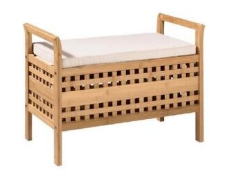 Lavica s úložným priestorom Tolosa - prírodná /