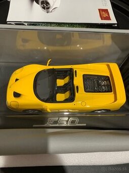 Ferrari F50 Giallo Spider BBR 1/18 daňový doklad
