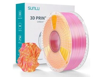 SUNLU PLA+ SILK DUAL - Ružová / Zlatá 1kg