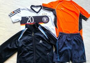 Chlapč.FUTBALOVÉ DRESY+ADIDAS mikina+ ŠORTKY158-164+ZADARMO