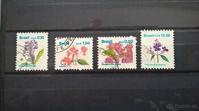 Poštové známky č.171 - Brazília - kvety