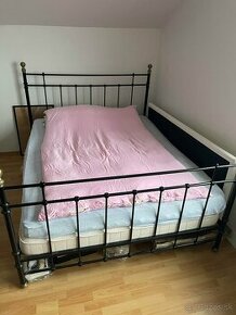 Kovová posteľ IKEA 160