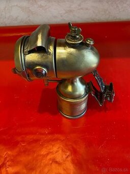 Karbidová lampa 2 na historický bicykel.