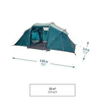 Rodinný stan 4-6 osôb Quechua