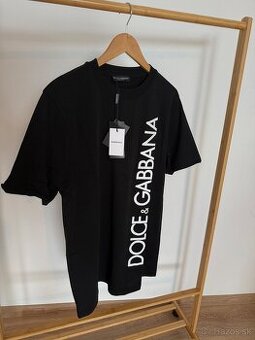 Panske cierne tricko Dolce&Gabbana XL