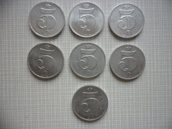 ČSSR - 5 halierov, 10 halierov - (93 kusov)
