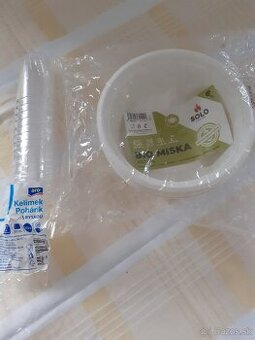 Bio misky 6ks, poharik s ryskou