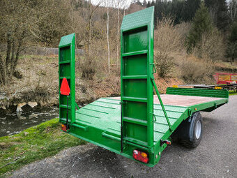 Nízkopodlažná/podvalníková traktorová vlečka,príves,náves.