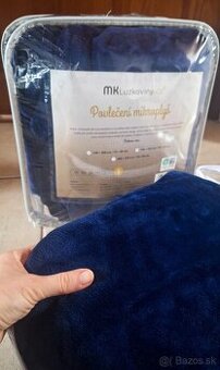 Mikroplyšové obliečky - námornícka modrá NOVÉ - 1