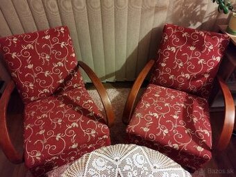 Kreslá a stolík Halabala