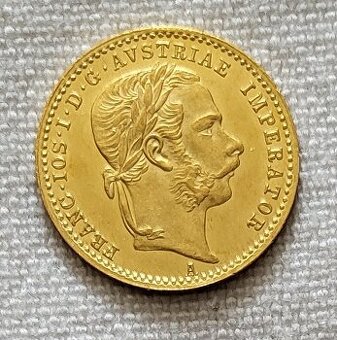 Zlatý dukát Franz Jozef I, 1869A, lepší ročník, super stav