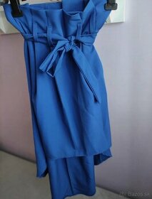 Modrá spoločenská sukňa