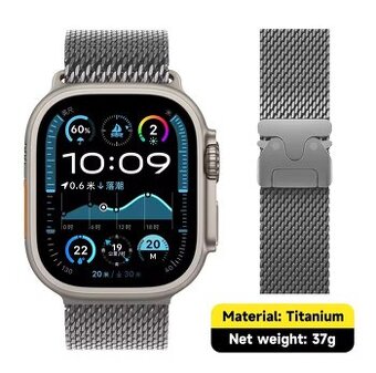 Prémiový Titanium Milanese Loop pre Apple Watch Ultra