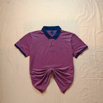 Gant bordová polokošeľa s krátkym rukávom oxford pique XL