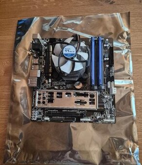 Predám Gigabyte B85M-D3H + Intel Core i5-4670 + 8 GB RAM