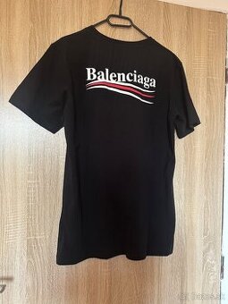 Balenciaga panske tricko cierne