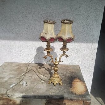 Luxusná Zámocká bronzova Lampa funkčná