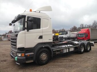 Scania R450, 6x4, Hákový nosič kontejnerů, Palfinger T20
