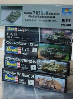 Tanky Revell a Trumpeter 1/72