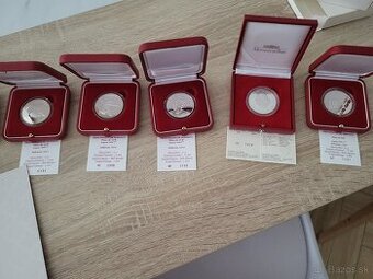 Strieborné mince monaco