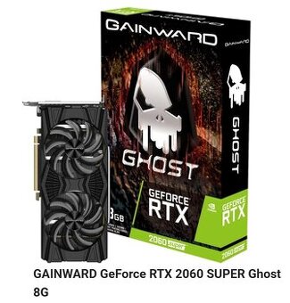 RTX 2060 SUPER Gainward Ghost – perfektný stav