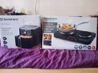 Teplovzdušná fritéza+Dvojplatnička