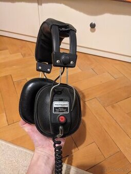 Kožené retro slúchadlá