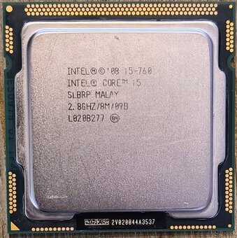 LGA 1156 – Intel i5-760, 4GB RAM DDR3, Intel chladič