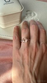 Diamantový prsteň s Morganitom - 1