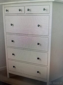 HEMNES IKEA komody, 3 zásuvky, 6 zásuviek, výborný stav