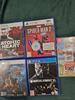 Predám hry na PS4/PS5/ Switch