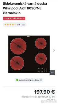 Sklokeramická varná doska Whirlpool