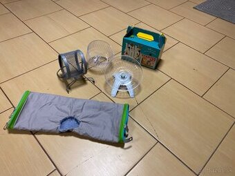 štartovacie doplnky pre škrečka do klietky