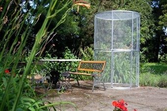 Kruhová voliéra pre andulky, agapornisy. Dobrá cena.