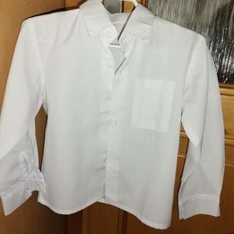 Biela chlapčenská košeľa s dlhým rukávom veĺ.104, 56,60,62