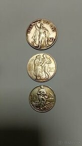 3 strieborné mince SNP - 1
