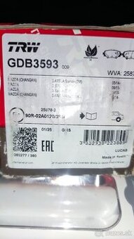 Brzdové doštičky Mazda 3