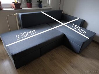 Predam sedacku/ gauc 230x150cm (rozloz.160x200)