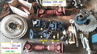 Kardany pre UNK 320, LKT120,, ,UN 053, DH112, LKT-120