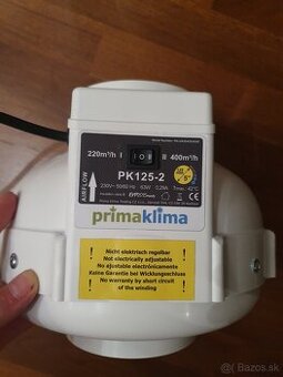 Ventilátor Prima Klima pk 125-2, 220/400 m3/h - 2-rýchlostný