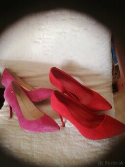 RUŽOVÉ a/alebo ČERVENÉ SEMIŠOVÉ LODIČKY