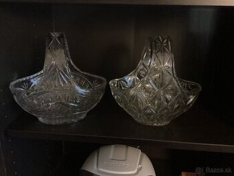 Starožitné sklenené košíky