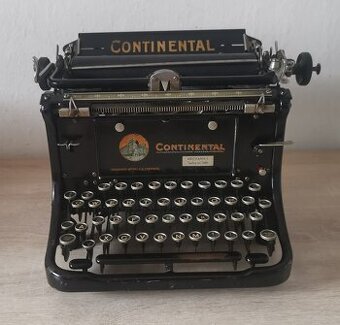 Starožitný písací stro Continental Standard z roku 1927