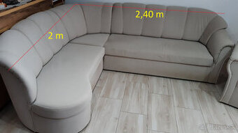 Evelina - Rohova rozkladacia sedacia súprava