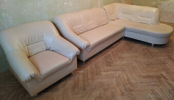 Sedacia súprava koženková - 1