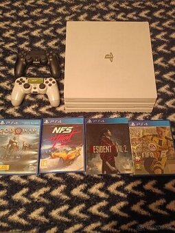 PS 4 pro 2TB 2x ovladač 4 hry - 1