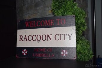 Resident Evil plechova tabula 30x20cm