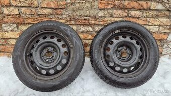 Zimné pneumatiky Nokian 205/60/R16 (vr.plechových  diskov)