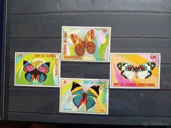 Poštové známky č.772 - Rovníková Guinea - motýle